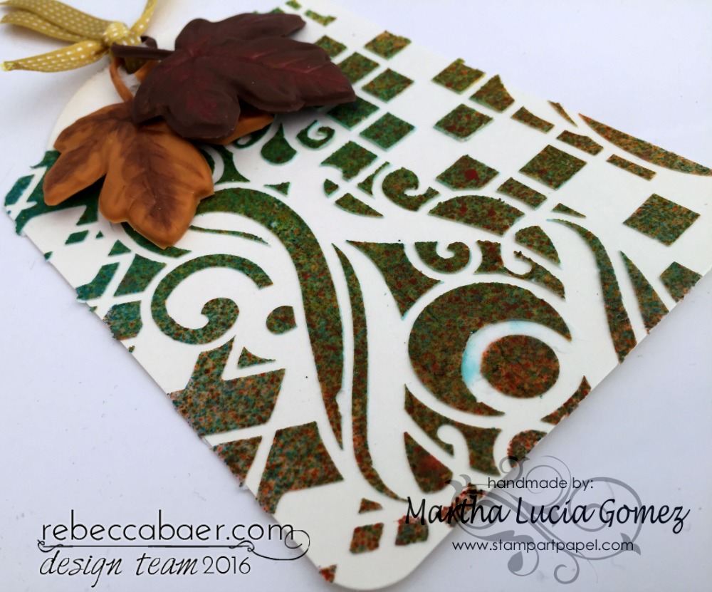 FALL TAG WITH STENCIL AND TEXTURE