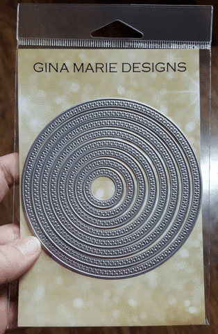 Cross Stitched Circles by Gina Marie Designs
