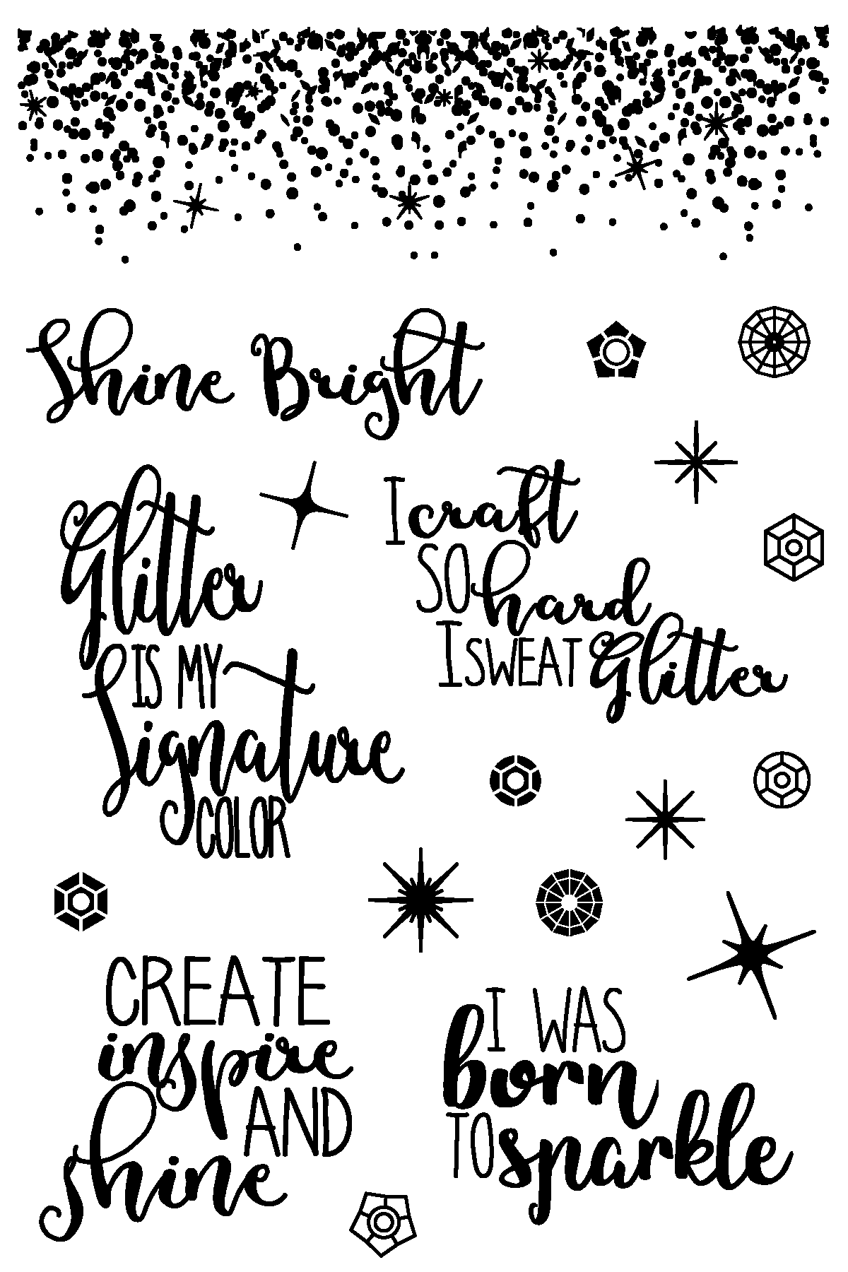 Born to Sparkle by Joy Clair Stamps
