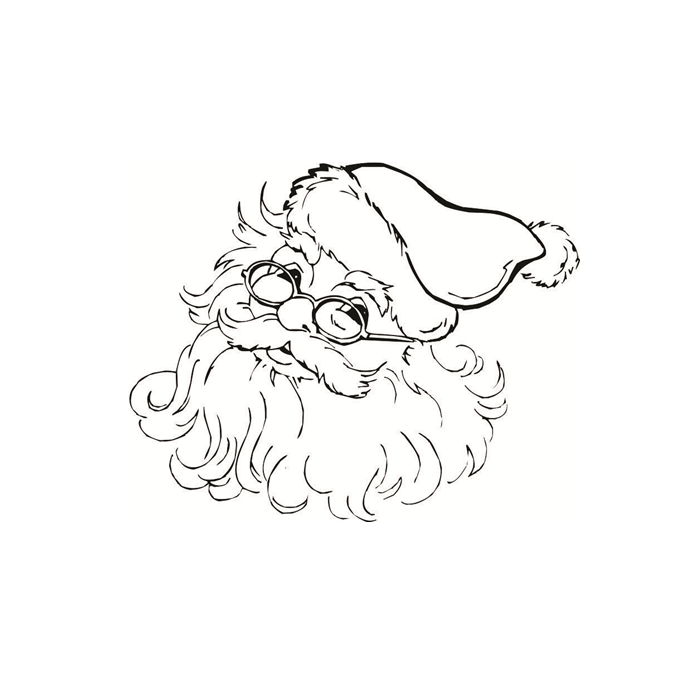 Santa with Glasses