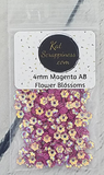 Magenta AB Flower Sequins
