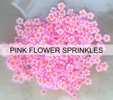 Pink Flower Sprinkles