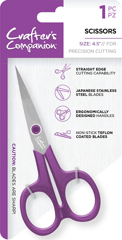 Crafters Companion 4.5 inches Scissors - Precision Snips