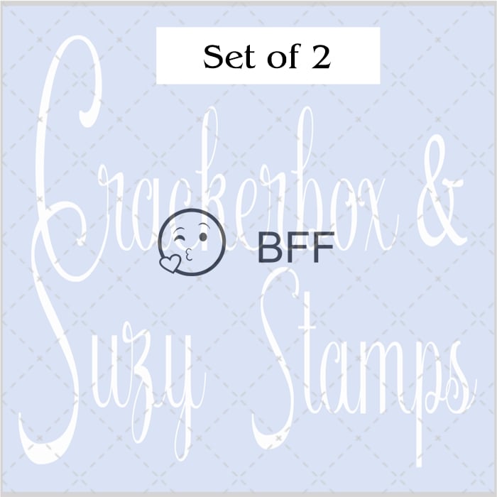 BFF & Emoji Rubber Stamps