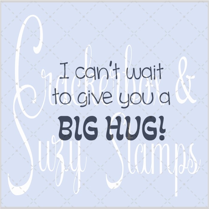 Big Hug Rubber Stamp