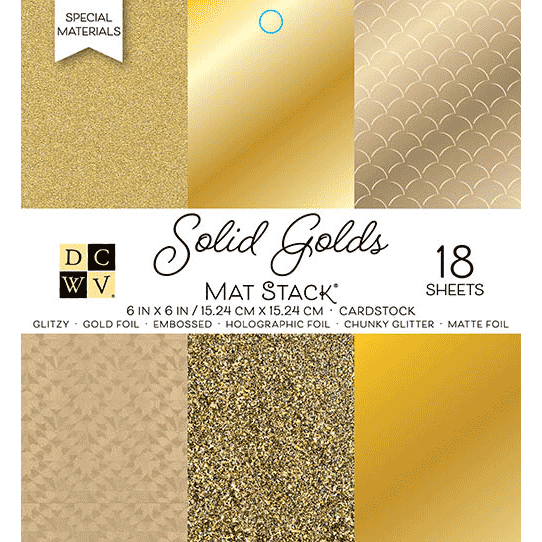 Solid Golds Mat Stack Paper Pad