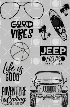Good Vibes Clear Stamp